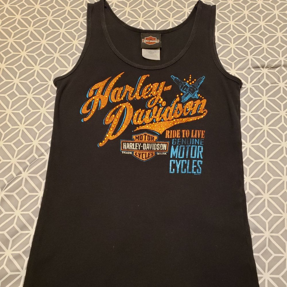 Harley Davidson Diamond Studded Tank Size Small